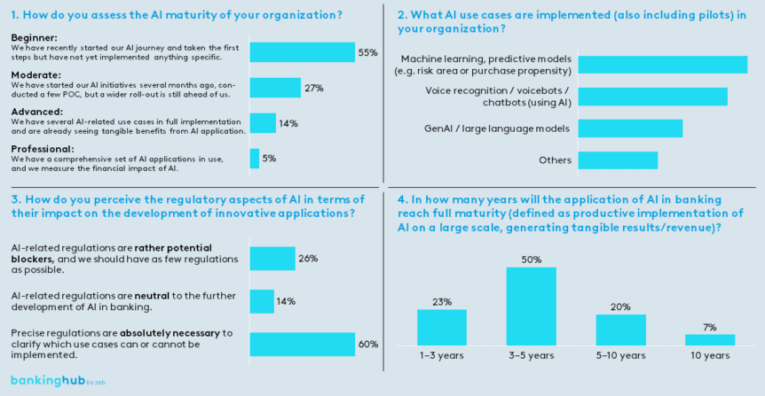 Major findings from the survey on AI solution development in the financial sector